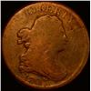 Image 1 : 1807 Draped Bust Half Cent NICELY CIRCULATED