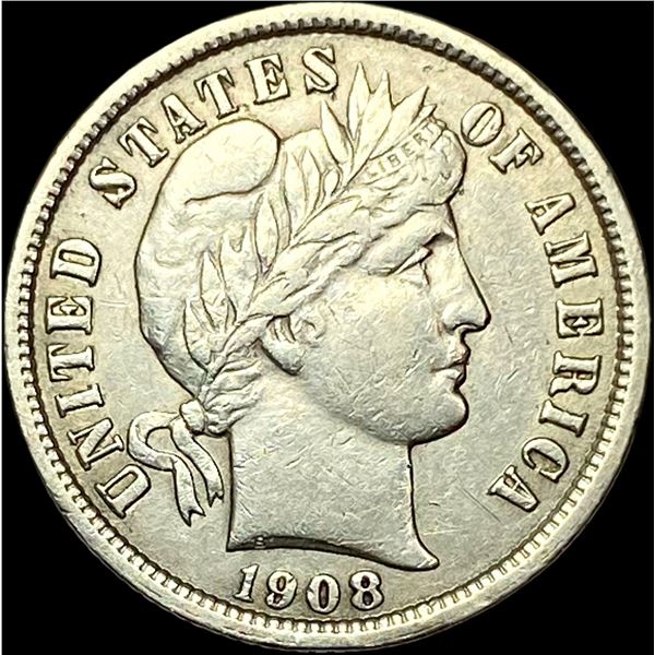 1908 Barber Dime CLOSELY UNCIRCULATED