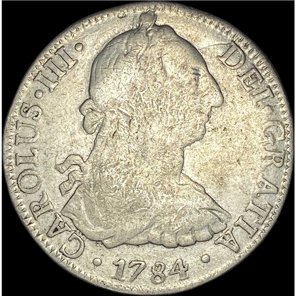 1784Mo FM Mexico Silver 8 Reales LIGHTLY CIRCULATED