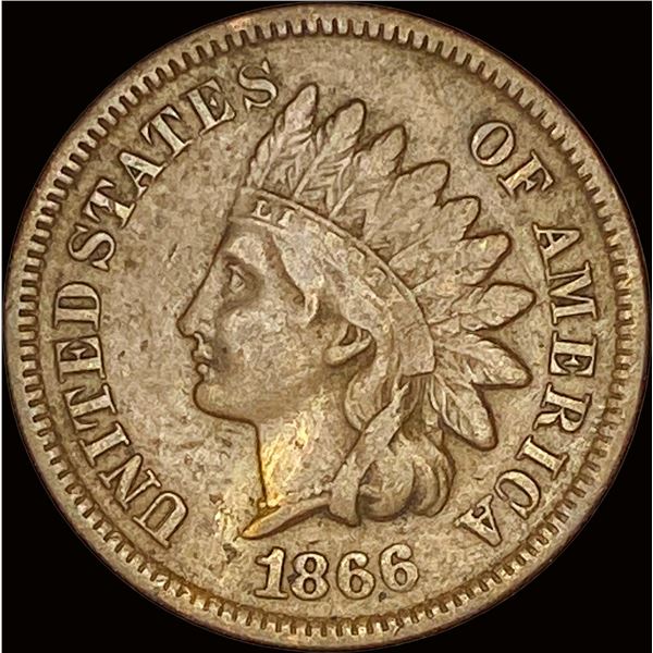 1866 Indian Head Cent NEARLY UNCIRCULATED
