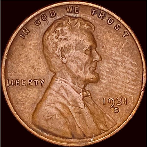 1931-S Lincoln Wheat Cent CLOSELY UNCIRCULATED