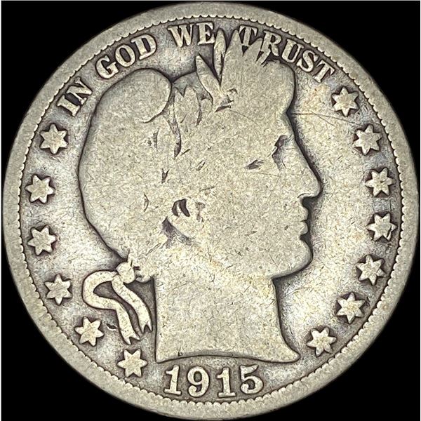 1915 Silver Barber Half Dollar NICELY CIRCULATED