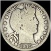 Image 1 : 1915 Silver Barber Half Dollar NICELY CIRCULATED
