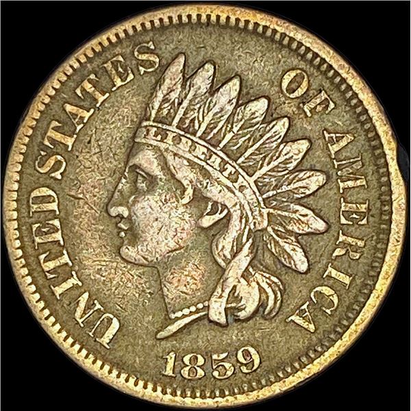 1859 Indian Head Cent ABOUT UNCIRCULATED