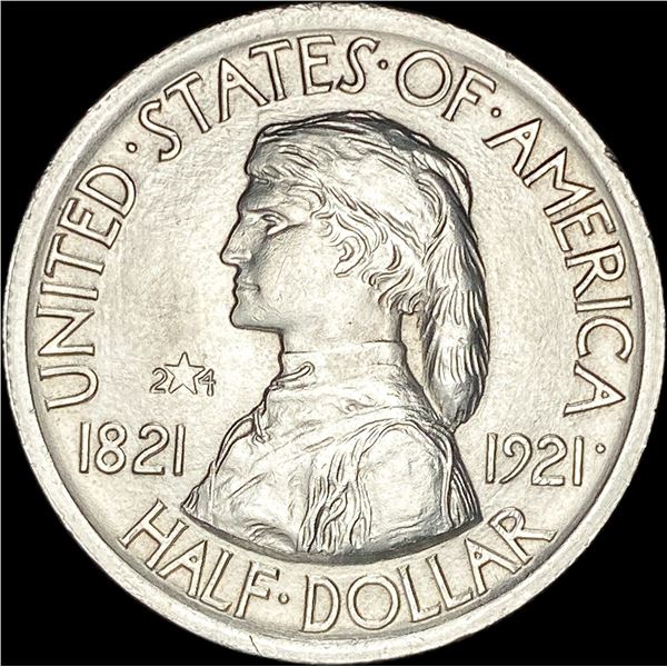 1921 2*4 Missouri Centennial Half Dollar UNC