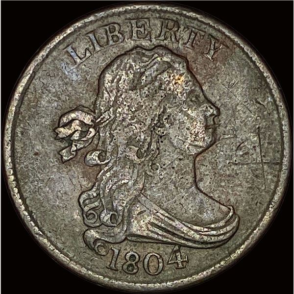 1804 Draped Bust Half Cent LIGHTLY CIRCULATED