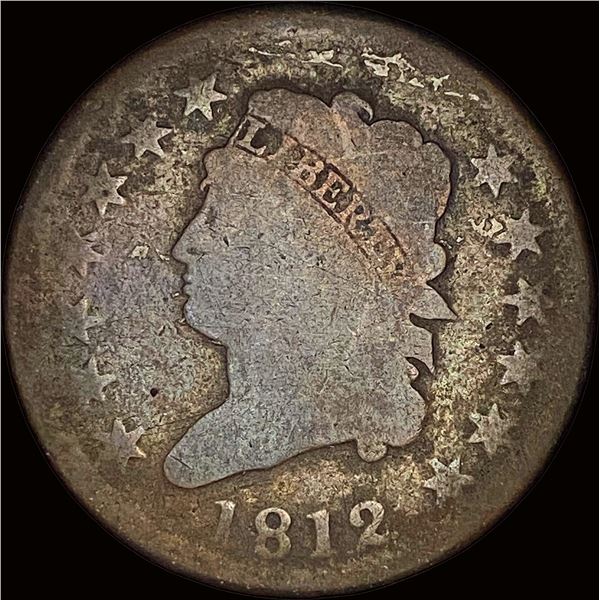 1812 Classic Head Large Cent NICELY CIRCULATED