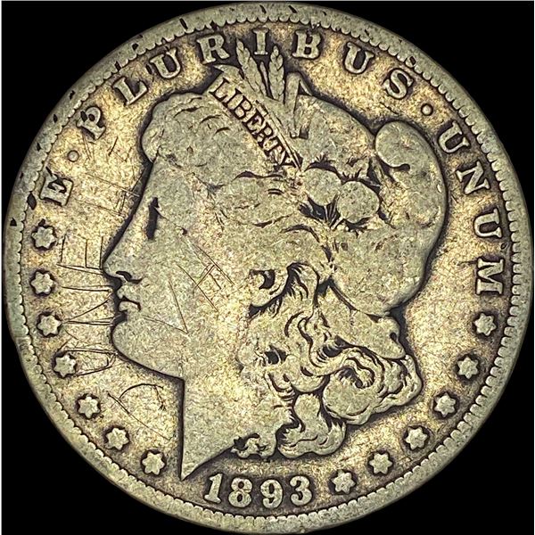 1893-CC Silver Morgan Dollar NICELY CIRCULATED