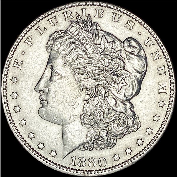 1880-O Micro O Silver Morgan Dollar CLOSELY UNCIRCULATED