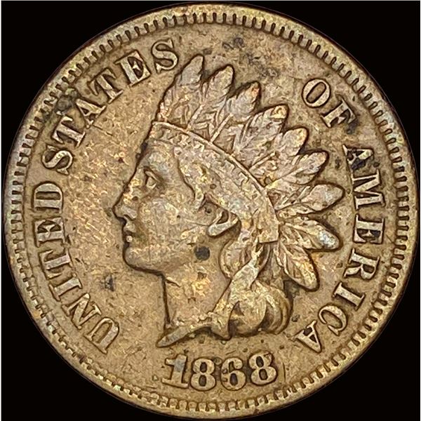 1868 Indian Head Cent ABOUT UNCIRCULATED