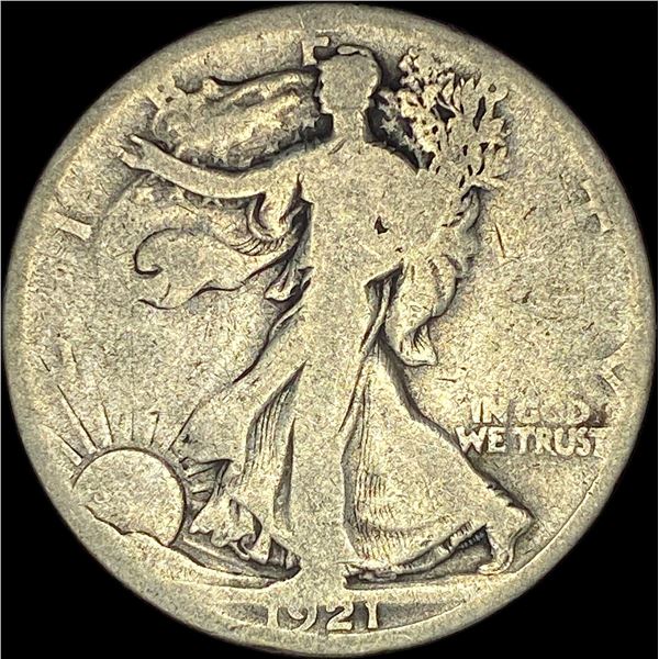 1921-S Walking Liberty Half Dollar NICELY CIRCULATED