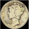 Image 1 : 1921 Silver Mercury Dime NICELY CIRCULATED