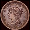 Image 1 : 1852 Braided Hair Large Cent CLOSELY UNCIRCULATED