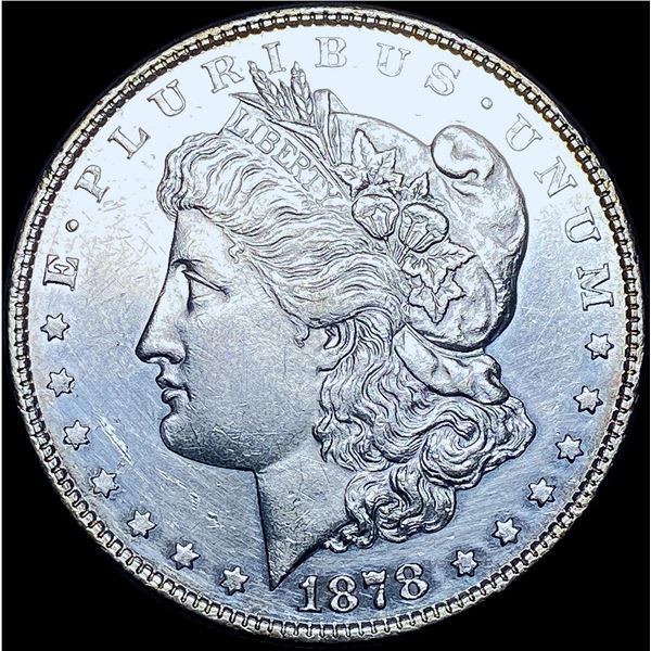 1878 8TF Silver Morgan Dollar CHOICE AU