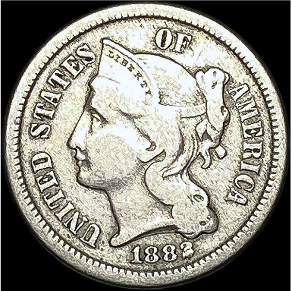1883 Nickel Three-Cent Piece LIGHTLY CIRCULATED