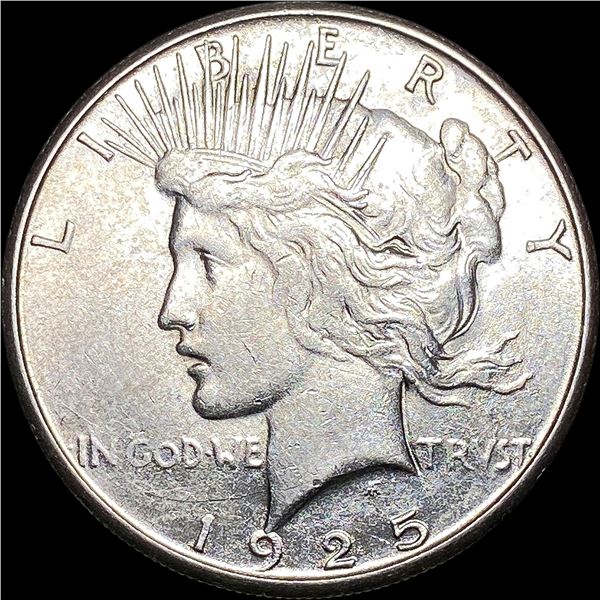 1925-S Silver Peace Dollar CLOSELY UNCIRCULATED