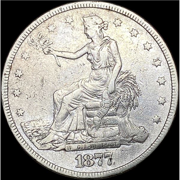 1877 Silver Trade Dollar LIGHTLY CIRCULATED