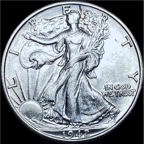 1942-S Walking Liberty Half Dollar CHOICE AU