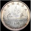 Image 2 : 1936 Canada Silver Dollar UNCIRCULATED