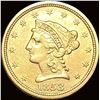 Image 1 : 1853 Gold $2.50 Liberty Head Quarter Eagle CLOSELY UNCIRCULATED