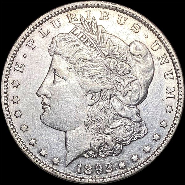 1892 Silver Morgan Dollar CLOSELY UNCIRCULATED
