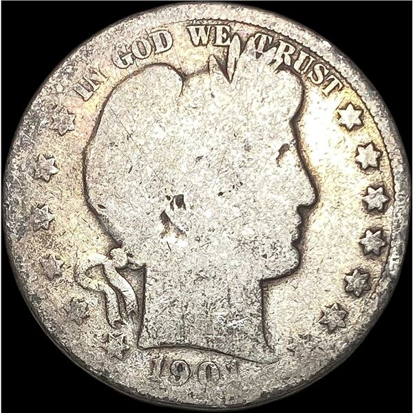 1901-S Silver Barber Half Dollar NICELY CIRCULATED
