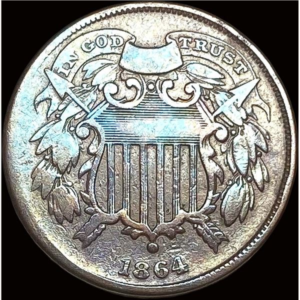 1864 Small Motto Two-Cent Piece CIRC