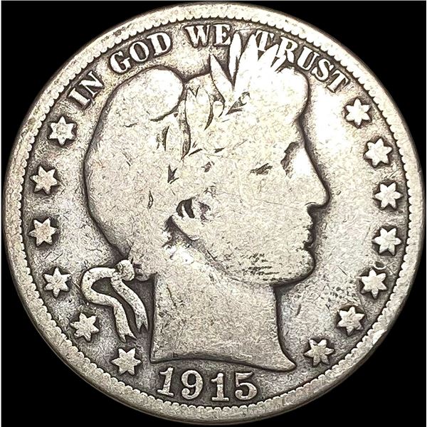 1915 Barber Half Dollar NICELY CIRCULATED
