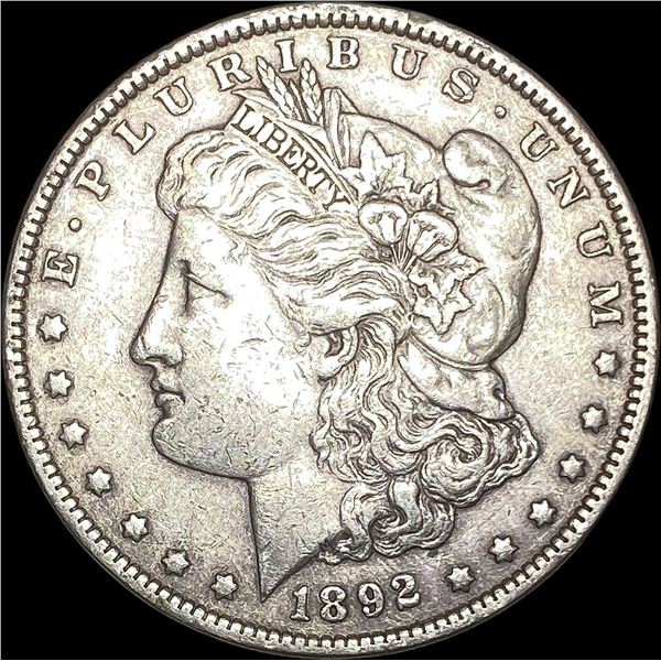 1892 Silver Morgan Dollar CLOSELY UNCIRCULATED