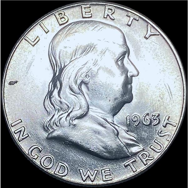 1963-D Silver Franklin Half Dollar CHOICE BU