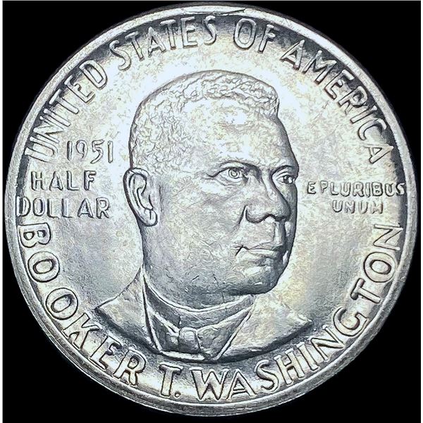 1951 Booker T. Washington Half Dollar CHOICE BU