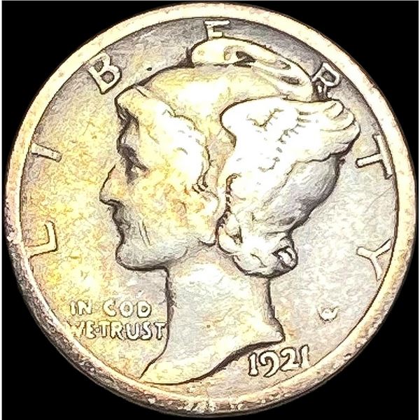1921 Silver Mercury Dime NICELY CIRCULATED
