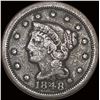 Image 1 : 1848 Braided Hair Large Cent NICELY CIRCULATED