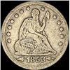 Image 1 : 1853 Arrows/Rays Seated Liberty Quarter LIGHTLY CIRCULATED