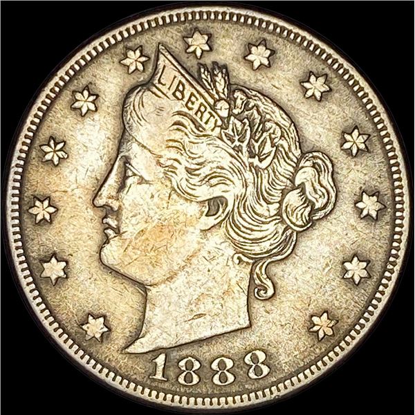 1888 Liberty Head Nickel NEARLY UNCIRCULATED