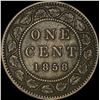 Image 2 : 1858 Canada Bronze 1 Cent NEARLY UNCIRCULATED