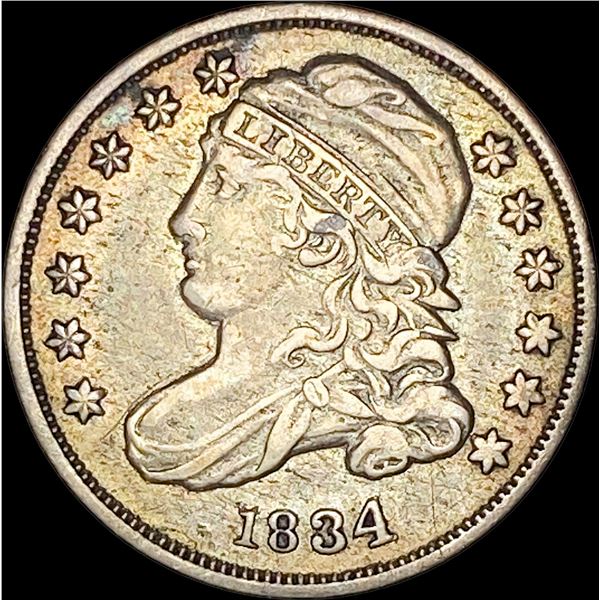 1834 Capped Bust Dime NEARLY UNCIRCULATED