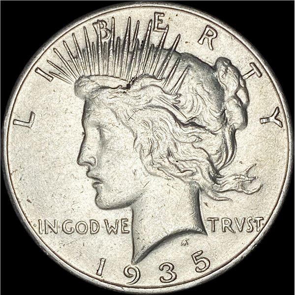 1935-S Silver Peace Dollar CLOSELY UNCIRCULATED