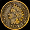 1909-S Indian Head Cent LIGHTLY CIRCULATED