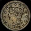 1849 Braided Hair Large Cent CLOSELY UNCIRCULATED