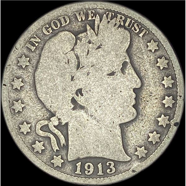 1913 Barber Half Dollar NICELY CIRCULATED