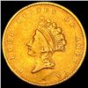1854 Gold $1 Indian Princess Type 2 NEARLY UNCIRCULATED