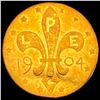 1904 Louisiana Purchase Expo Gold 1/2 Token HIGH GRADE