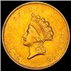 Image 1 : 1854 Gold $1 Indian Princess Type 2 NEARLY UNCIRCULATED