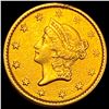 Image 1 : 1853 Gold $1 Liberty Type 1 CLOSELY UNCIRCULATED