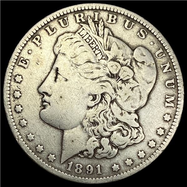 1891-O Silver Morgan Dollar LIGHTLY CIRCULATED
