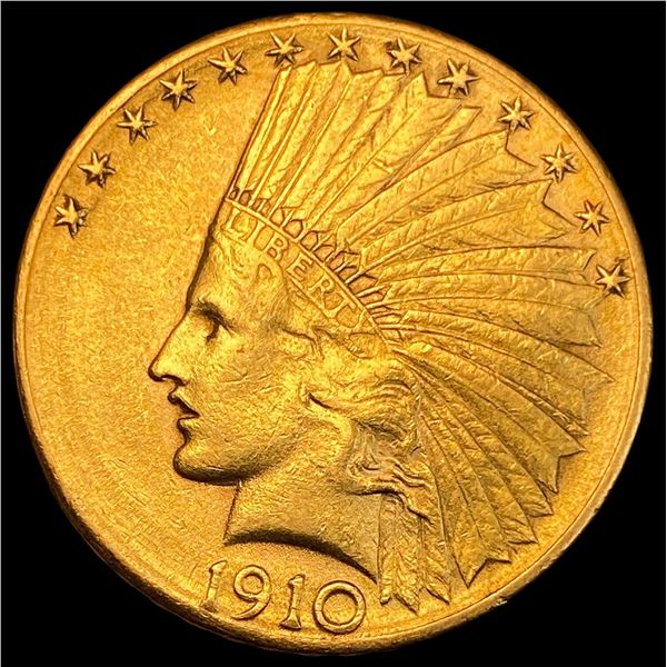 1910-D Indian Head $10 Gold Eagle CLOSE UNC