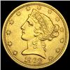 Image 1 : 1908 Liberty Head Half Eagle $5 Gold CLOSELY UNCIRCULATED