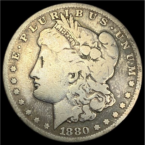 1880-CC Silver Morgan Dollar LIGHTLY CIRCULATED