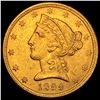 Image 1 : 1899-S Gold $5 Half Eagle CLOSELY UNCIRCULATED